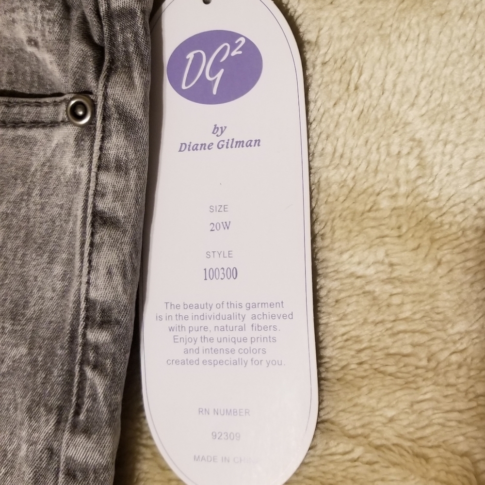 Diane Gilman plus size jeans.